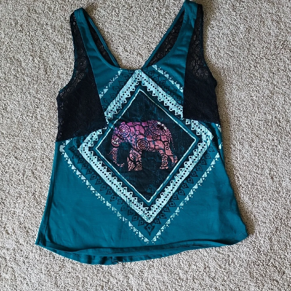 Elephant Print Tank - Picture 1 of 7